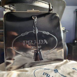 Prada Borsa Cerniera Spazolatto Print